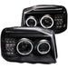 Anzo USA 111172 Projector Headlight Set w/Halo; Clear Lens; Black Housing; Pair; CCFL; - Truck Part Superstore