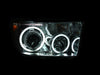 Anzo USA 111173 Projector Headlight Set w/Halo; Clear Lens; Chrome Housing; Pair; CCFL; - Truck Part Superstore