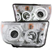 Anzo USA 111173 Projector Headlight Set w/Halo; Clear Lens; Chrome Housing; Pair; CCFL; - Truck Part Superstore