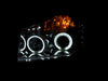 ANZO USA 111179 Projector Headlight Set w/Halo; Clear Lens; Chrome Housing; Pair; CCFL; - Truck Part Superstore