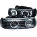 Anzo USA 111189 Projector Headlight Set w/Halo; Clear Lens; Black Housing; Pair; - Truck Part Superstore