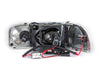 Anzo USA 111192 Projector Headlight Set w/Halo; Clear Lens; Black Housing; Pair; - Truck Part Superstore