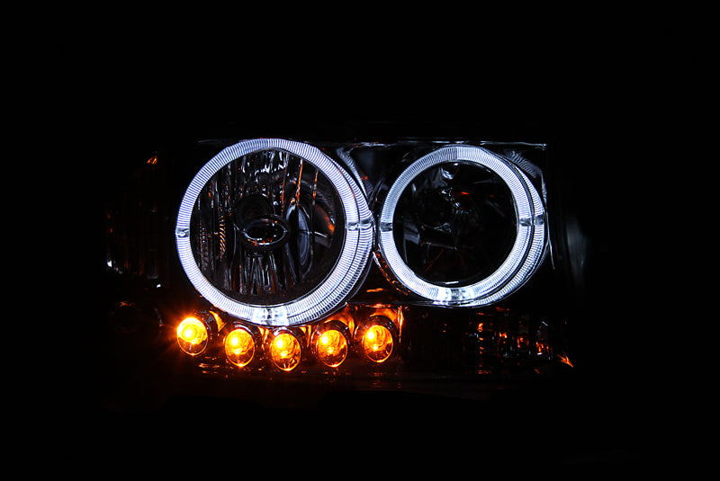 Anzo USA 111193 Projector Headlight Set w/Halo; Clear Lens; Chrome Housing; 1 pc.; - Truck Part Superstore