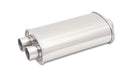 Vibrant Performance 1111 STREETPOWER Oval Muffler; 3 in. Inlet; Center In / Dual Out; w/5 in. Tip; - Truck Part Superstore