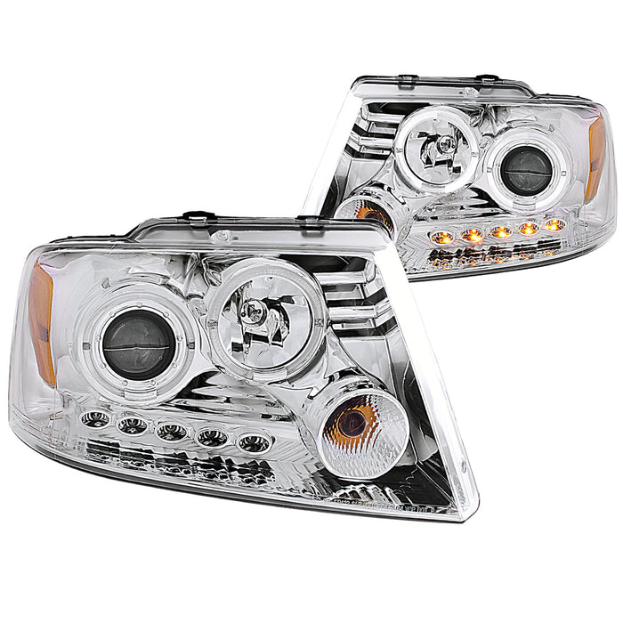 Anzo USA 111203 Projector Headlight Set w/Halo - Truck Part Superstore