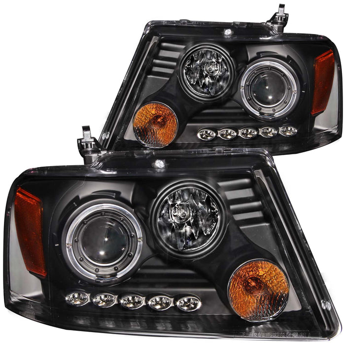 Anzo USA 111204 Projector Headlight Set w/Halo - Truck Part Superstore