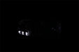 Anzo USA 111206 Crystal Headlight Set; Clear Lens; Chrome Housing; Pair; w/1 pc. LED; - Truck Part Superstore