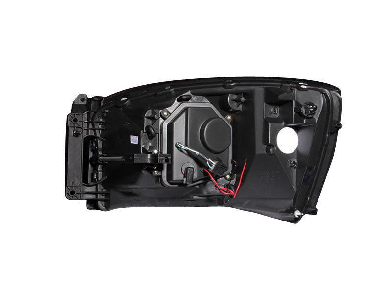 Anzo USA 111209 Projector Headlight Set w/Halo; Clear Lens; Black Housing; Pair; - Truck Part Superstore
