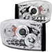 Anzo USA 111210 Projector Headlight Set w/Halo; Clear Lens; Chrome Housing; Pair; - Truck Part Superstore
