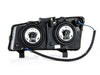 Anzo USA 111212 Crystal Headlight Set w/Halo; Clear Lens; Black Housing; Pair; - Truck Part Superstore