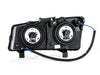 Anzo USA 111212 Crystal Headlight Set w/Halo; Clear Lens; Black Housing; Pair; - Truck Part Superstore