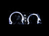 Anzo USA 111212 Crystal Headlight Set w/Halo; Clear Lens; Black Housing; Pair; - Truck Part Superstore