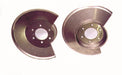 Omix 11121.02 Disc Brake Dust Shield; Front; w/2 Bolt Caliper Plates; Stainless Steel; 2 pc; - Truck Part Superstore
