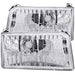 Anzo USA 111247 Crystal Headlight Set; Clear Lens; Chrome Housing; Pair; - Truck Part Superstore