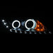 Anzo USA 111248 Projector Headlight Set w/Halo; Clear Lens; Black Housing; Pair; CCFL; - Truck Part Superstore