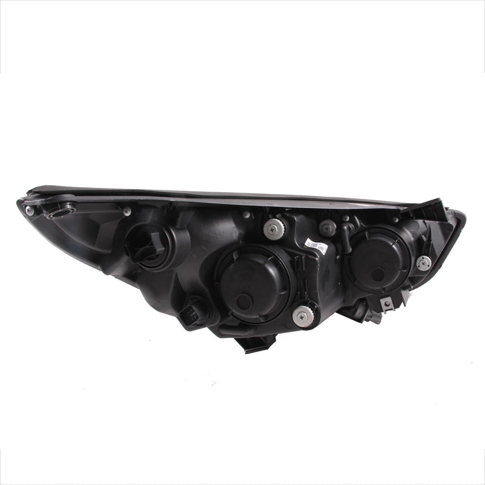 ANZO USA 111259 Projector Headlight Set w/2 Halos; Clear Lens; Chrome Housing; Pair; - Truck Part Superstore