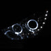 ANZO USA 111259 Projector Headlight Set w/2 Halos; Clear Lens; Chrome Housing; Pair; - Truck Part Superstore