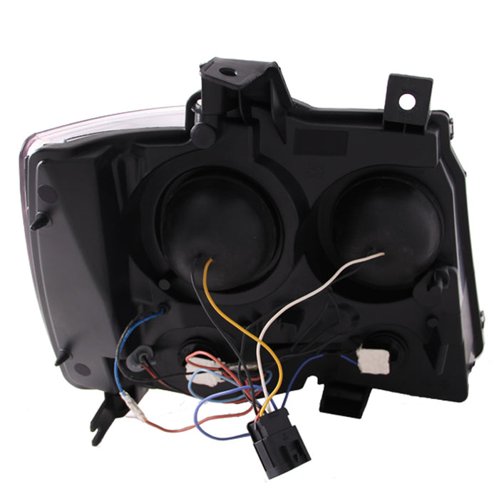Anzo USA 111273 Projector Headlight Set; Clear Lens; Black Housing; Pair; w/U-Bar; - Truck Part Superstore