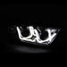 ANZO USA 111279 Projector Headlight Set; Clear Lens; Chrome Housing; Pair; w/U-Bar; - Truck Part Superstore