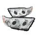 ANZO USA 111279 Projector Headlight Set; Clear Lens; Chrome Housing; Pair; w/U-Bar; - Truck Part Superstore