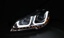 Anzo USA 111285 Projector Headlight Set; Clear Lens; Black Housing; Pair; w/U-Bar; - Truck Part Superstore
