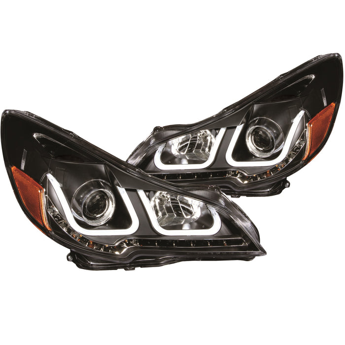 Anzo USA 111285 Projector Headlight Set; Clear Lens; Black Housing; Pair; w/U-Bar; - Truck Part Superstore