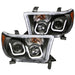 Anzo USA 111294 Projector Headlight Set; Clear Lens; Black Housing; Pair; w/U-Bar; - Truck Part Superstore