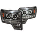 Anzo USA 111298 Projector Headlight Set w/Halo; Clear Lens; Black Housing; Pair; G2; CCFL; - Truck Part Superstore