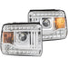Anzo USA 111317 Projector Headlight Set; Clear Lens; Chrome Housing; Pair; w/U-Bar; - Truck Part Superstore