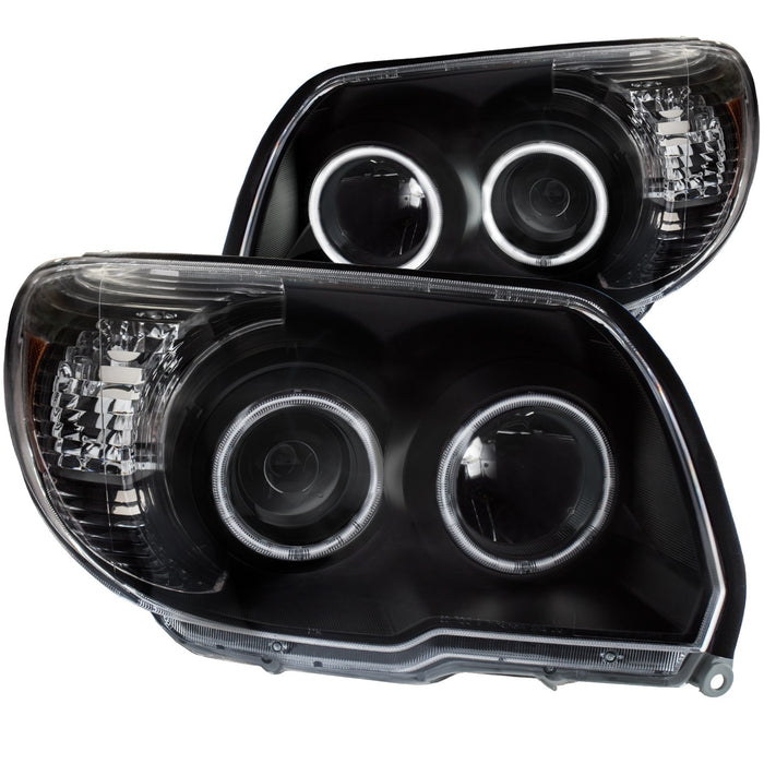 Anzo USA 111320 Projector Headlight Set; Clear Lens; Black Housing; Pair; w/U-Bar; - Truck Part Superstore