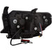 ANZO USA 111326 Projector Headlight Set; Clear Lens; Black Housing; Pair; w/U-Bar/DRL; - Truck Part Superstore