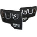 Anzo USA 111351 Projector Headlight Set; Clear Lens; Black Housing; Amber; Pair; w/U-Bar; - Truck Part Superstore