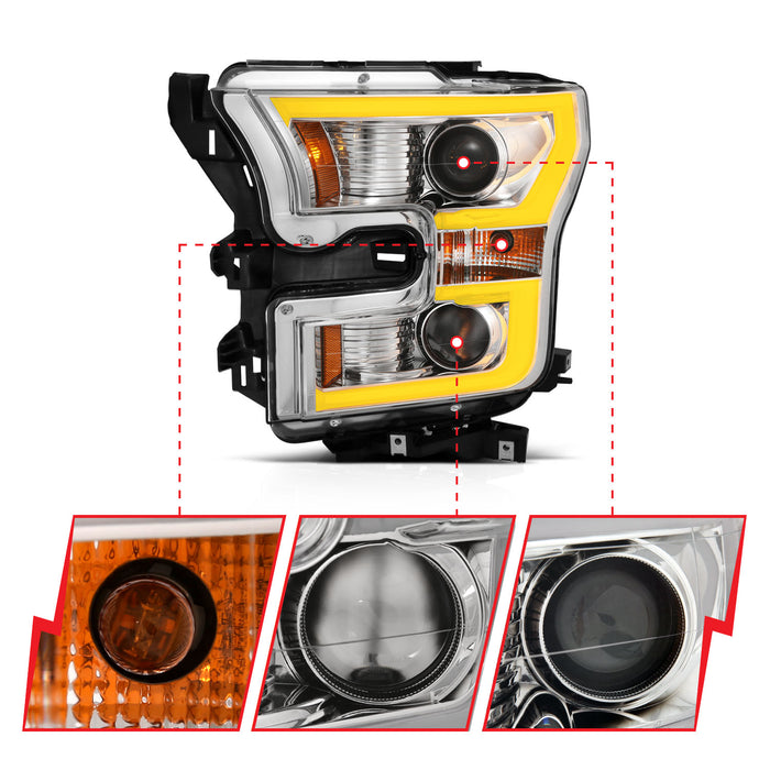 Anzo USA 111358 Projector Headlight Set - Truck Part Superstore