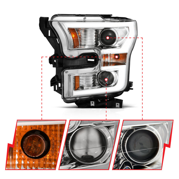 Anzo USA 111358 Projector Headlight Set - Truck Part Superstore
