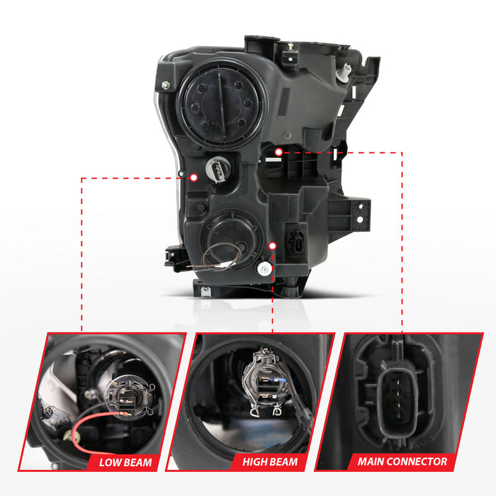 Anzo USA 111358 Projector Headlight Set - Truck Part Superstore