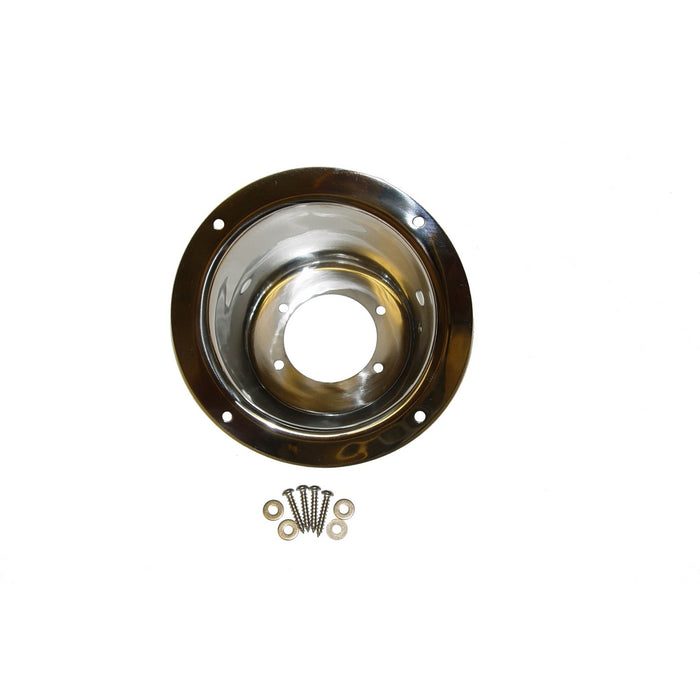 Rugged Ridge 11135.02 Gas Tank Filler Bezel; Stainless Steel; - Truck Part Superstore
