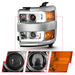 Anzo USA 111360 Projector Headlight Set; w/Plank Style Design; Chrome; - Truck Part Superstore