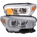 Anzo USA 111378 Projector Headlight Set; Plank Style Design Chrome w/Amber Lens; w/Halogen DRL; - Truck Part Superstore
