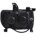 Anzo USA 111381 Projector Headlight Set; Plank Style; Clear Lens; Black Housing; Amber; Pair; - Truck Part Superstore