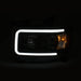 Anzo USA 111381 Projector Headlight Set; Plank Style; Clear Lens; Black Housing; Amber; Pair; - Truck Part Superstore