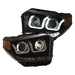 Anzo USA 111387 Projector Headlight Set w/U-Bar Switchback; Black w/Amber; - Truck Part Superstore