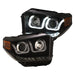 Anzo USA 111387 Projector Headlight Set w/U-Bar Switchback; Black w/Amber; - Truck Part Superstore