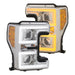 Anzo USA 111389 Projector Headlight Set; w/Plank Style Switchback; Chrome w/Amber; - Truck Part Superstore