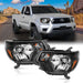 Anzo USA 111395 Crystal Headlight Set; Clear Lens; Black Housing; White/Amber; - Truck Part Superstore
