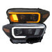 Anzo USA 111396 Projector Headlight Set; w/Plank Style Switchback; Black w/Amber; - Truck Part Superstore