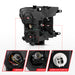 Anzo USA 111398 Projector Headlight Set; w/Plank Style Switchback; Black w/Amber; Pair; - Truck Part Superstore