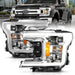 Anzo USA 111399 Projector Headlight Set; w/Plank Style Switchback; Chrome w/Amber; Pair; - Truck Part Superstore
