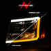 Anzo USA 111403 Projector Headlight Set; w/Plank Style Switchback; Chrome w/Amber; Pair; - Truck Part Superstore