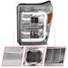 Anzo USA 111407 Projector Headlight Set; w/Plank Style Switchback; Chrome w/Amber; Pair; - Truck Part Superstore
