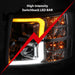 Anzo USA 111411 Projector Headlight Set; w/Plank Style Switchback; Chrome w/Amber; Pair; - Truck Part Superstore